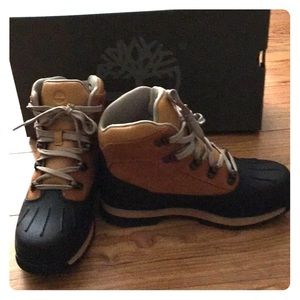 Timberland Eurohiker Shell WP WHT, US Size 5(Boy)